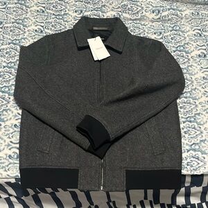 Theory Men's Wyatt Rush Herringbone Wool-Blend Jacket men’s sz L Lrg large